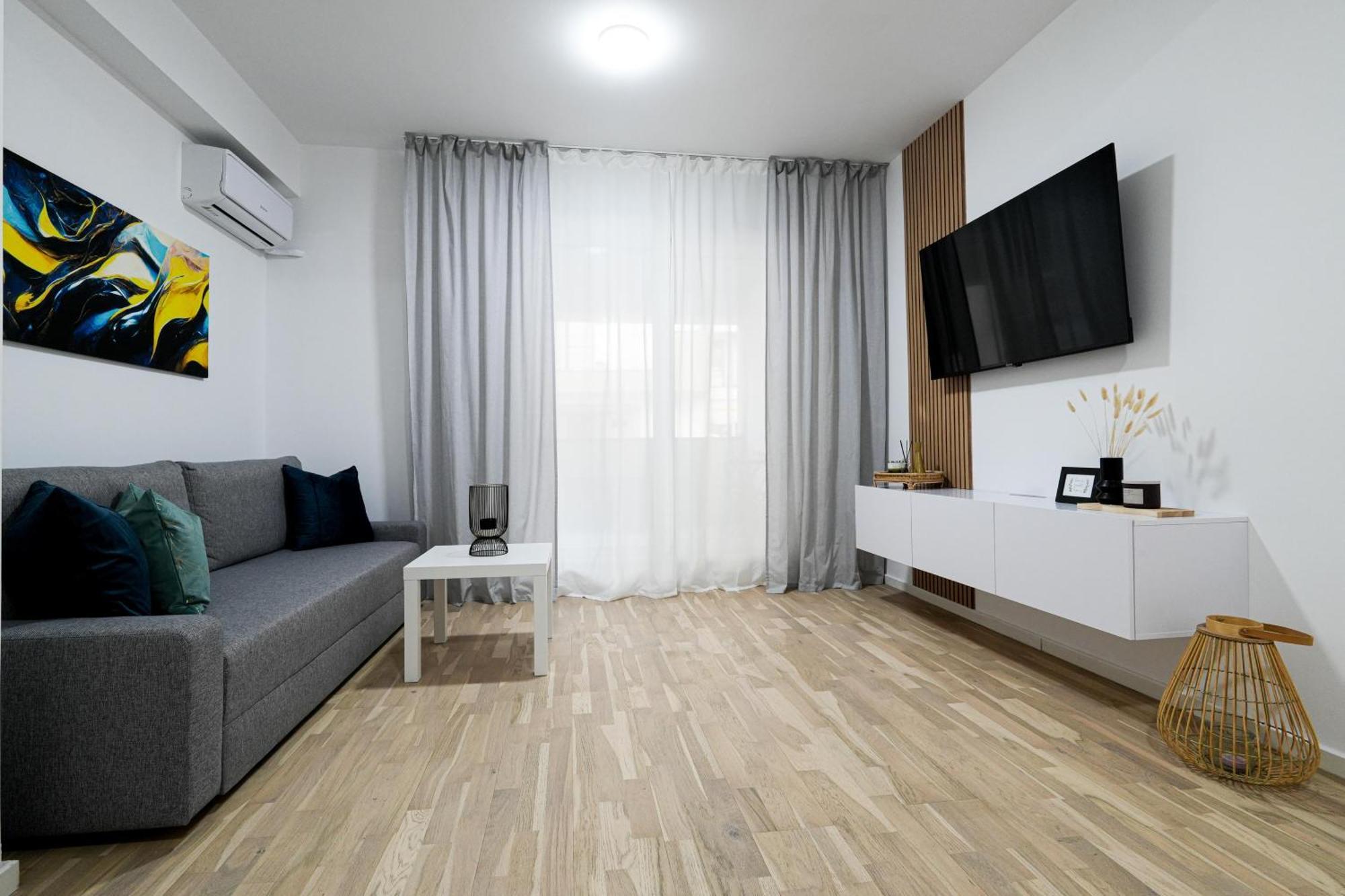 Gabi - Chic Apt With Parking Close To Veranda Mall ブカレスト エクステリア 写真